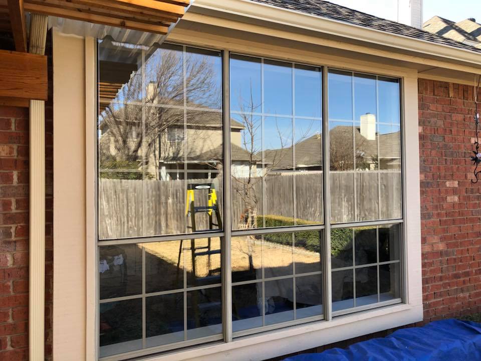 Vinyl Windows on Brick Home